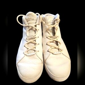 Nike LeBron James White Leather High Tops Men's Size 11 Class of '03 June 26